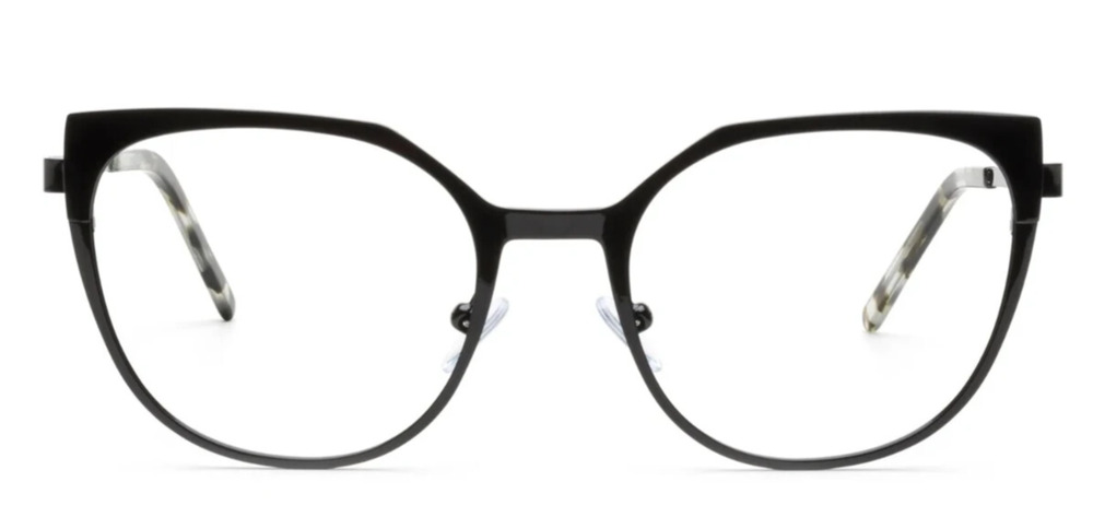 NW 77TH HUMAN BLACKHEAD BLACK EYEGLASSES FRAMES 51-19-143 AUTHENTIC NO LENSES